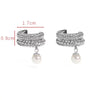 Cubic Zirconia Huggie Hoop Earrings in Gold-Tone Stainless Steel - Image 25