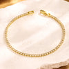 Blue Turquoise Micro-intact Zircon Bracelet Bangle for Women Shiny CZ Tennis Bracelet Delicate Jewelry Gift - Image 8