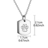 Cremation Tag Necklace for Ashes Stainless Steel Cross Urn Pendant Ashes Holder Memorial Jewelry - Image 6