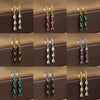 2PCS Stainless Steel Water Drop Pendant Earrings for Women Simple CZ Zircon Small Hoop Earring Cartilage Piercing Jewelry - Image 1