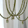Gold Plated Copper Rectangle CZ Cubic Zircon Green Color Crystal Glass Pendant Choker Necklaces For Women - Image 5