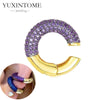 1PC Plated Gold Ear Cuff Earrings Ear Clip for Women Purple/Green/Turquoise No Pierced Earrings Jewel - Image 36