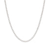 Minimalist 2mm Zircon Chain Necklace Bracelet Set Stainless Steel Base Crystal Chain Wedding Jewelry Sets - Image 7