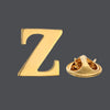 Copper material 18mm height A-Z 26 capital letter brooch men's suit coat collar needle accessories - Image 27