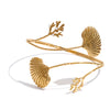 Ocean Style Stainless Steel Metal Shell Adjustable Upper Arm Open Bangle Pvd Plated Summer Beach Holiday Jewelry - Image 7