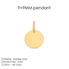 Minimalist Geometric Round Pendant Homemade Bracelet and Necklace Making Accessories - Image 11