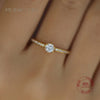 Silver Classic Six Claw Zircon Women Rings for Wedding Ring Gold Color Jewelry Anniversary Gift - Image 1