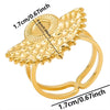 1/2pcs Mix Silver/Gold Color Oval Flower Sun Ring Stainless Steel Rings For Women Men Accessories Round Blank Cobochons Settings - Image 19