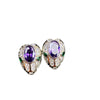 Vintage Snake-Shaped Haute Couture Jewelry Set Purple Crystal a Beautiful Gift for You Or Someone Special - Image 5