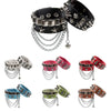 PU Leather Studded Bracelet Punk Bracelet Adjustable Goth Cuff Bracelet Gothic Rivet Buckle Wristband for Men Women - Image 1