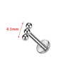 1/10pcs Titanium Beads Labret Piercing Ear Flat Tragus Cartilage Helix Conch Earring Lip Nose Piercing Body Jewelry - Image 4