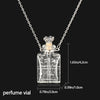 Openable Glaze Vial Pendant Necklace Water Drop Heart Steel Chain Keepsake Jewelry Gift Perfume Mini Bottles Jewellery Necklace - Image 7