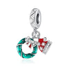 Silver Charms Santa Claus Reindeer Christmas Tree Snowman Elk Bead Fit Bracelet Necklace Jewelry - Image 5