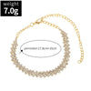 Shining Lozenge Chain Anklet for Women Silver Color Summer Beach Ankle Bracelet Barefoot Sandals Foot Jewelry - Image 6