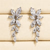Bridal Wedding Earrings for Women Paved Crystal CZ Stone Aesthetic Female Dangle Earrings Party Jewelry - Image 4