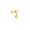 Open Heart Hoop Earrings in Gold Tone or Silver Tone - Image 36