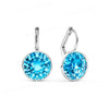 Bella Drop Earring for Women Christmas Birthday Austrian Crystals Round Cut Dangle Silver Gold Color Pierced Jewelry - Image 10
