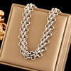 316L Stainless Steel Gold Silver Color Thick Chain Necklace For Women Cuban Neck Chain Jewelry Gift - Image 13