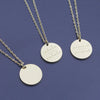 Stainless Steel Disc Pendant Necklace with 45 cm Chain and 5 cm Extension - Image 6