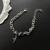 Men Bracelet Retro Black Zircon Star Chain Women Stainless Steel Punk Bracelets on Hand Unisex Jewelry Couple Accessories - Image 5