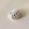 Vintage Rivet Acrylic Chunky Irregular Wide Ring for Women Unique Design Ellipse Shape Ring Set Daily Party Jewelry Gift - Image 9