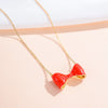 Bow Tie Necklace Pendant Simple Stylish Necklace Jewelry for Women Girls Kids Child - Image 5
