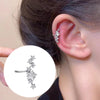 No Piercing Ear Cuff Satr Earrings for Women 1PC Silver Color Crystal Earclip Orbital Non Pierced Earing Jewelry - Image 1