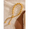 Gold Color Pvd Plated Metal Beads Chain Adjustable Bracelet Bangle Statement Summer Daily Jewelry - Image 5