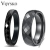 Black White Color Cutting Ceramics Rings Jewelry Classic Wedding Engagement Rings For Women Anneaux - Image 1