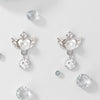 Voq Minimalist Angel Wings Tassel Stud Earrings for Women Sweet Romantic Korean Jewelry Gift Earring - Image 3