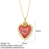 Stainless Steel Chain Necklace with Colorful Pendant Designs - Image 10