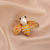 Cute Crystal Pearl Animal Bee Wings Brooches for Women Charm Retro Multicolor Enamel Zircon Pins Clothing Jewelry Gift - Image 11
