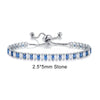 Adjustable Multicolor Tennis Bracelet with Colorful Stone Accents - Image 12