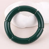 Colorful Acrylic Tube Bead Bangle with Elastic Fit - Image 38