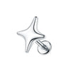 Stainless Steel Labret Piercing Stud with 16 Gauge and 1.2 x 8 mm Post - Image 10