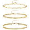 3Pcs Stainless Steel Beach Anklet Set For Women Snake Twisted Rope Chain On Foot Jewelry Girls Summer Ankle Bracelet - Image 2