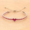 Handmade Cloth Fabric Bracelet for Women with Braided Design CZ Heart Love Evil Eye Jewelry Gift - Image 4