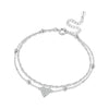 Silver Shining Double-layer Cross Ankle Chain Women Lady Ankle Bracelet Prom Foot Party Jewelry Gifts - Image 13