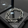 Double-Layer Bead Bracelet For Man Woman Korean Design Titanium Steel Couple Bracelet Kpop Gift - Image 5