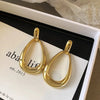 Simple Geometric Hoops Earrings For Women Stainless Steel Circle Drop Dangle Earrings Minimalist Everyday Jewelry Gifts - Image 1