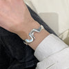 Silver Punk Bangle Pearl Star Love Heart Geometric Golden Bracelet For Woman Girl Jewelry Gift - Image 13