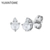 Silver Needle Pearls Stud Earrings For Women Geometry Pearls Pendant Earings Jewelry Party Gifts - Image 12
