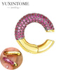 1PC Plated Gold Ear Cuff Earrings Ear Clip for Women Purple/Green/Turquoise No Pierced Earrings Jewel - Image 25