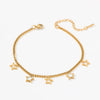 Stainless Steel Star Anklet for Women Minimalist Hollow Star Foot Jewelry Beach Accessory Gift - Image 5