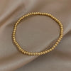 Stainless Steel Bead Stretch Bracelet 3mm or 4mm in Gold-Tone Silver-Tone or Mixed - Image 13