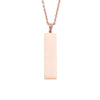 10Pcs Mirror Polished 10x40mm Strip Pendant Necklaces Stainless Steel Cable Chain Necklaces For Women Men - Image 4