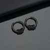 2pcs Stainless Steel Hoop Earrings For Men Small Circle Metal Ball Anti-allergic Ear Buckle Rock Hip Hop Artificial Jewelry - Image 8