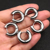 Stainless Steel Hoop Earrings with 3 mm to 5 mm Bands in Multiple Sizes - Image 17