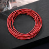 Stainless Steel Spring Bracelet Set Bohemian Style Color Bracelet 12 Laps Set Gift - Image 8