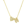 Gold Color Tiny Heart Dainty Zircon Initial Necklace Customizable Letter Name Choker Pendant for Women Birthday Party Jewelry Gi - Image 8